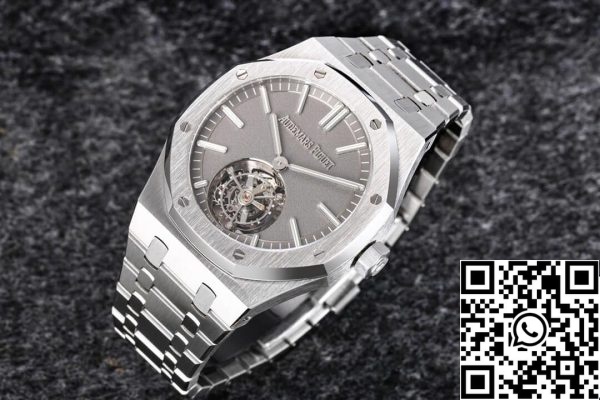 Audemars Piguet Royal Oak Tourbillon 26530TI OO 1220TI 01 1 1 Migliore Edizione R8 Fabbrica Quadrante Grigio Scuro Replica Orologio 1683 Audemars Piguet Royal Oak Tourbillon 26530TI.OO.1220TI.01 1:1 Migliore Edizione R8 Fabbrica Quadrante Grigio Scuro