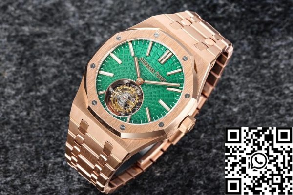 Audemars Piguet Royal Oak Tourbillon 26533OR OO 1220OR 01 1 1 Лучшее издание R8 Завод Зеленый Циферблат США Реплика Часы 1894 Audemars Piguet Royal Oak Tourbillon 26533OR.OO.1220OR.01 1:1 Лучшее издание R8 Завод Зеленый Циферблат