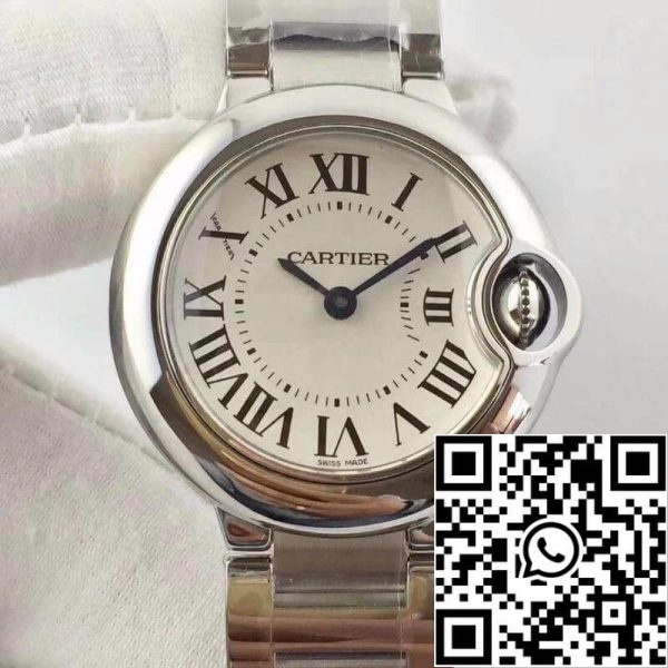 Ballon Bleu De Cartier 28 W69010Z4 V6 Factory 1:1 Best Edition Swiss Ronda Quartz US Replica Zegarek 4868 Ballon Bleu De Cartier 28 W69010Z4 V6 Factory 1:1 Best Edition Swiss Ronda Quartz