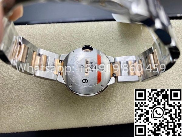 Ballon Bleu De Cartier 28MM W3BB0005 1 1 Melhor Edição V6 Fábrica Mostrador de Diamante EUA Réplica Relógio 2090 Ballon Bleu De Cartier 28MM W3BB0005 1:1 Melhor Edição V6 Fábrica Mostrador de Diamante