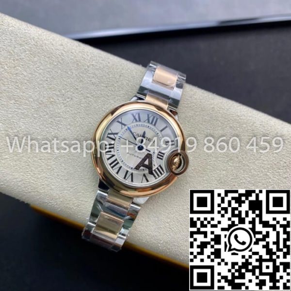 Ballon Bleu De Cartier 28MM W3BB0005 1:1 Best Edition V6 Factory Diamond Dial US Replica Zegarek 3265 Ballon Bleu De Cartier 28MM W3BB0005 1:1 Best Edition V6 Factory Diamond Dial