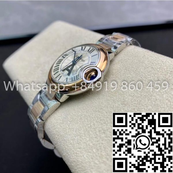 Ballon Bleu De Cartier 28MM W3BB0005 1 1 Melhor Edição V6 Fábrica Mostrador de Diamante EUA Réplica Relógio 879 Ballon Bleu De Cartier 28MM W3BB0005 1:1 Melhor Edição V6 Fábrica Mostrador de Diamante