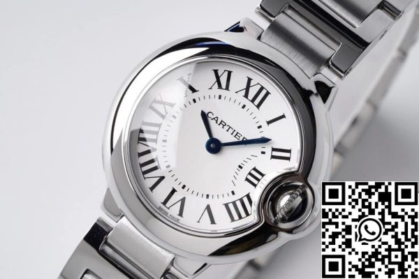 Ballon Bleu De Cartier 28MM W69010Z4 1 1 Лучший выпуск AF Factory Белый циферблат США Копия часов 2976 Ballon Bleu De Cartier 28MM W69010Z4 1:1 Лучший выпуск AF Factory Белый циферблат