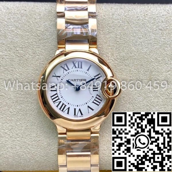 Ballon Bleu De Cartier 28MM WGBB0007 1 1 Best Edition V6 Factory White Dial Yhdysvaltain Replica katsella 2739 Ballon Bleu De Cartier 28MM WGBB0007 1: 1 Best Edition V6 Factory White Dial