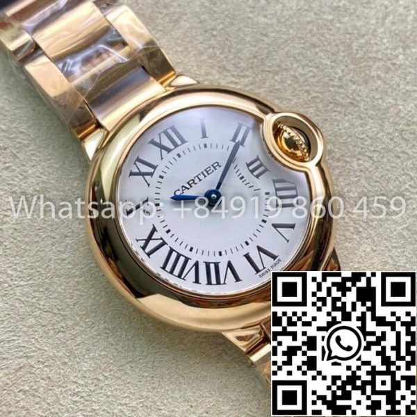 Ballon Bleu De Cartier 28MM WGBB0007 1 1 Best Edition V6 Factory White Dial US Replica Watch 6866 Ballon Bleu De Cartier 28MM WGBB0007 1:1 Best Edition V6 Factory White Dial