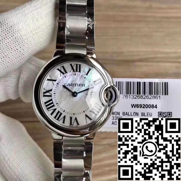 Ballon Bleu De Cartier 33 W6920084 V6 Factory 1 1 Best Edition Swiss Ronda Quartz US Réplica Relógio 9515 Ballon Bleu De Cartier 33 W6920084 V6 Factory 1:1 Best Edition Swiss Ronda Quartz