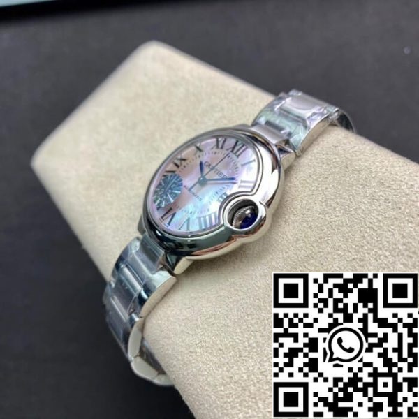 Ballon Bleu De Cartier 33MM 1 1 Best Edition AF Factory gyöngyház anyja számlap US Replica Watch 7039 Ballon Bleu De Cartier 33MM 1:1 Best Edition AF Factory gyöngyház anyja számlapja