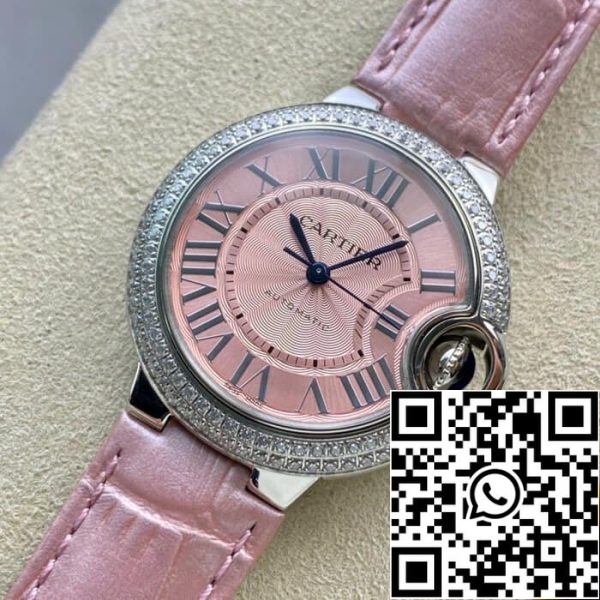 Ballon Bleu De Cartier 33MM 1 1 Mejor Edición V6 Fábrica Bisel Diamante EE.UU. Reloj Replica 3106 Ballon Bleu De Cartier 33MM 1:1 Mejor Edición V6 Fábrica Bisel Diamante