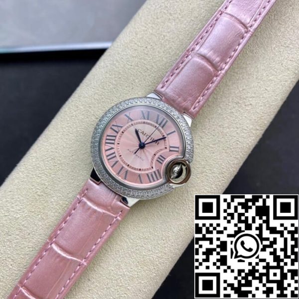 Ballon Bleu De Cartier 33MM 1 1 Najboljša izdaja V6 Factory Diamond Bezel ZDA replika Watch 6203 Ballon Bleu De Cartier 33MM 1: 1 Best Edition V6 Factory Diamond Bezel