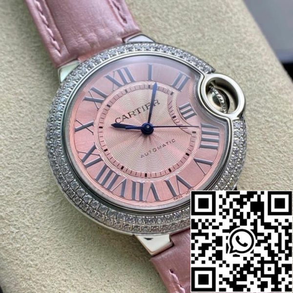 Ballon Bleu De Cartier 33MM 1 1 Mejor Edición V6 Fábrica Bisel Diamante EE.UU. Reloj Replica 9989 Ballon Bleu De Cartier 33MM 1 1 Mejor Edición V6 Fábrica Bisel Diamante