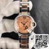 Ballon Bleu De Cartier 33MM 1 1 Най-доброто издание V6 Фабрика розово злато циферблат САЩ реплика часовник 7618 Ballon Bleu De Cartier 33MM 1: 1 Най-доброто издание V6 Фабрика розово злато циферблат