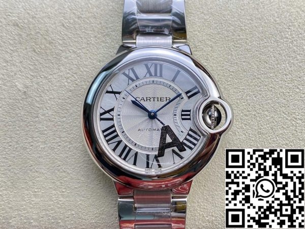 Ballon Bleu De Cartier 33MM W6920071 1 1 Best Edition V6 Factory Weißes Zifferblatt US Replica Uhr 4641 Ballon Bleu De Cartier 33MM W6920071 1:1 Best Edition V6 Factory Weißes Zifferblatt