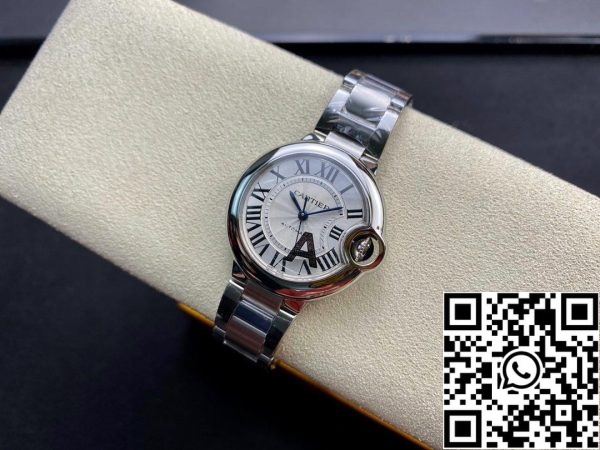 Ballon Bleu De Cartier 33MM W6920071 1 1 Най-доброто издание V6 Factory White Dial САЩ реплика часовник 5530 Ballon Bleu De Cartier 33MM W6920071 1: 1 Най-доброто издание V6 Factory White Dial