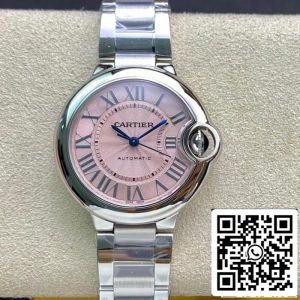 Ballon Bleu De Cartier 33MM W6920100 1 1 Best Edition V6 Factory Pink Dial US Replica Watch 1273 Cart