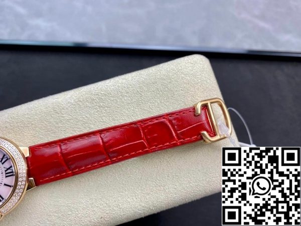 Ballon Bleu De Cartier 33MM WJBB0033 1 1 Best Edition 3K Factory Red Strap US Replica Watch 3053 Ballon Bleu De Cartier 33MM WJBB0033 1:1 Best Edition 3K Factory Red Strap