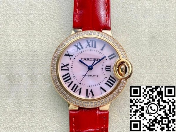 Ballon Bleu De Cartier 33MM WJBB0033 1 1 Najboljša izdaja 3K Factory rdeči trak ZDA replika Watch 9446 Ballon Bleu De Cartier 33MM WJBB0033 1: 1 Najboljša izdaja 3K Factory rdeči trak