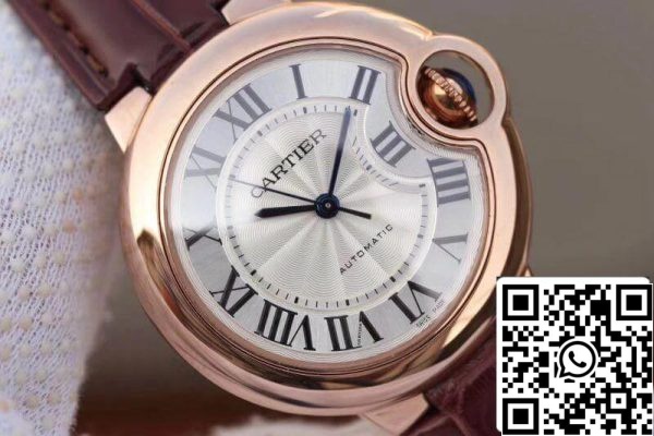 Ballon Bleu De Cartier 33mm Rosegold 1 1 най-доброто издание кафява кожена каишка швейцарски ETA 2671 САЩ реплика часовник 4851 Ballon Bleu De Cartier 33mm Rosegold 1: 1 най-доброто издание кафява кожена каишка швейцарски ETA 2671