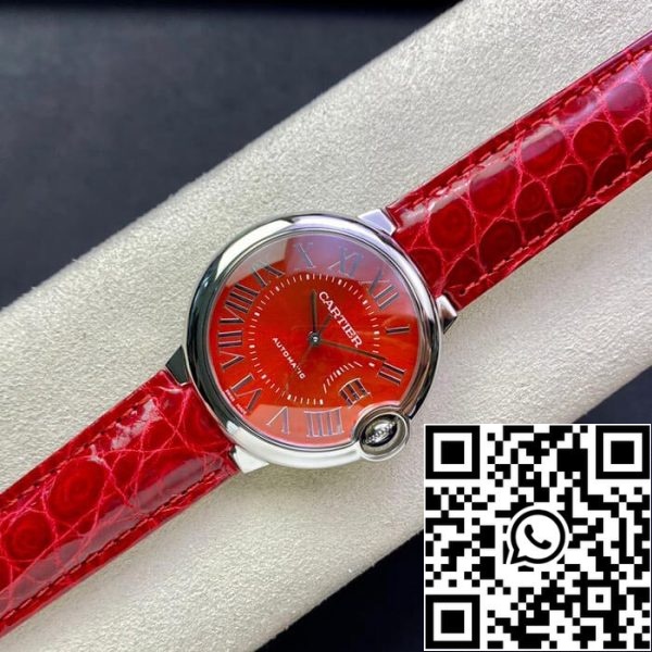 Ballon Bleu De Cartier 36MM 1 1 Best Edition 3K Factory Red Dial US Replica Watch 7933 Ballon Bleu De Cartier 36MM 1:1 Best Edition 3K Factory Red Dial