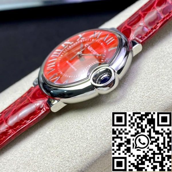 Ballon Bleu De Cartier 36MM 1 1 Beste Ausgabe 3K Fabrik Rotes Zifferblatt US Replica Uhr 9373 Ballon Bleu De Cartier 36MM 1:1 Beste Ausgabe 3K Fabrik Rotes Zifferblatt