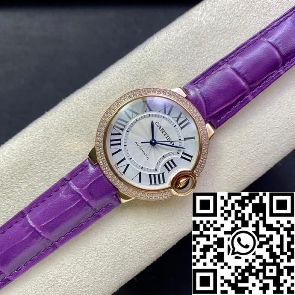 Ballon Bleu De Cartier 36MM WJBB0009 1 1 Най-доброто издание 3K Фабрика Диамант Безел САЩ реплика часовник 6567 Ballon Bleu De Cartier 36MM WJBB0009 1: 1 Най-доброто издание 3K Фабрика Диамант Безел