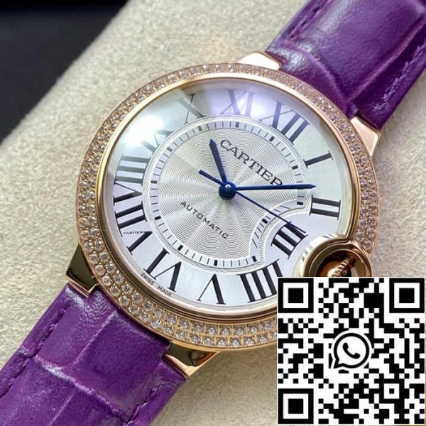 Ballon Bleu De Cartier 36MM WJBB0009 1 1 Най-доброто издание 3K Фабрика Диамант Безел САЩ реплика часовник 721 Ballon Bleu De Cartier 36MM WJBB0009 1: 1 Най-доброто издание 3K Фабрика Диамант Безел