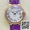 Ballon Bleu De Cartier 36MM WJBB0009 1 1 Най-доброто издание 3K Фабрика Диамант Безел САЩ Реплика часовник 9961 Ballon Bleu De Cartier 36MM WJBB0009 1: 1 Най-доброто издание 3K Фабрика Диамант Безел