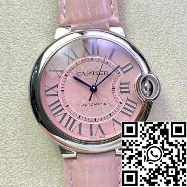 Ballon Bleu De Cartier 36MM WSBB0007 1 1 Best Edition 3K Factory nahkahihna Yhdysvaltain Replica katsella 5905 Ballon Bleu De Cartier 36MM WSBB0007 1:1 Best Edition 3K Factory nahkahihna