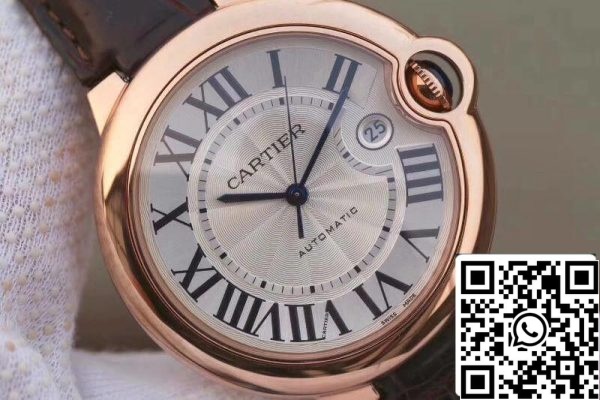 Ballon Bleu De Cartier 42 WGBB0017 V9 Factory 1 1 Best Edition Sveitsin ETA2824 2 Rosegold kääritty hopea Dial Yhdysvaltain Replica katsella 712 Ballon Bleu De Cartier 42 WGBB0017 V9 Factory 1: 1 Best Edition Sveitsin ETA2824-2 Rosegold kääritty hopea Dial