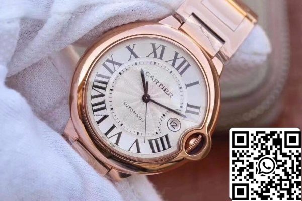 Ballon Bleu De Cartier 42MM W69006Z2 V9 Factory 1 1 Best Edition Swiss ETA2671 Silver Textured Dial US Replica Klocka 8835 Ballon Bleu De Cartier 42MM W69006Z2 V9 Factory 1:1 Best Edition Swiss ETA2671 Silver Textured Dial