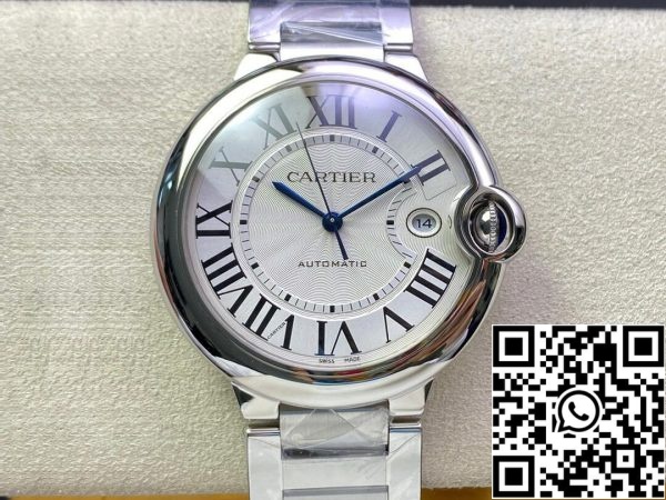 Ballon Bleu De Cartier 42MM W69012Z4 1 1 Melhor Edição 3K Fábrica Mostrador Branco EUA Réplica Relógio 1149 Ballon Bleu De Cartier 42MM W69012Z4 1:1 Melhor Edição 3K Fábrica Mostrador Branco