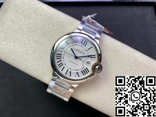 Ballon Bleu De Cartier 42MM W69012Z4 1 1 Лучшее издание 3K Завод Белый Циферблат США Реплика Смотреть 1755 Ballon Bleu De Cartier 42MM W69012Z4 1:1 Лучшее издание 3K Завод Белый Циферблат