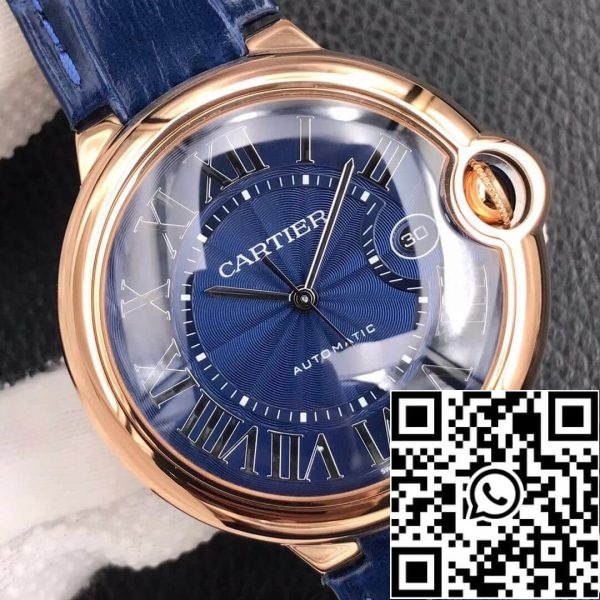 Ballon Bleu De Cartier 42MM WGBB0036 1 1 Best Edition V6 Factory Rose Gold US Replica Watch 5274 Ballon Bleu De Cartier 42MM WGBB0036 1:1 Best Edition V6 Factory Rose Gold