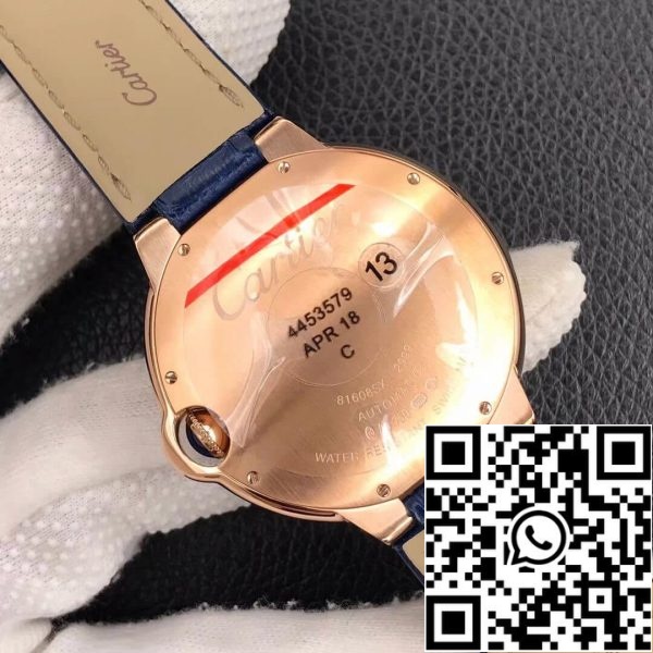 Ballon Bleu De Cartier 42MM WGBB0036 1:1 Best Edition V6 Factory Rose Gold Replika zegarka US 5792 Ballon Bleu De Cartier 42MM WGBB0036 1:1 Best Edition V6 Factory Rose Gold