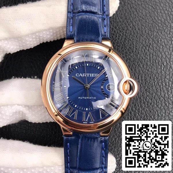 Ballon Bleu De Cartier 42MM WGBB0036 1 1 Най-доброто издание V6 Factory Rose Gold САЩ Реплика часовник 7778 Ballon Bleu De Cartier 42MM WGBB0036 1: 1 Най-доброто издание V6 Factory Rose Gold