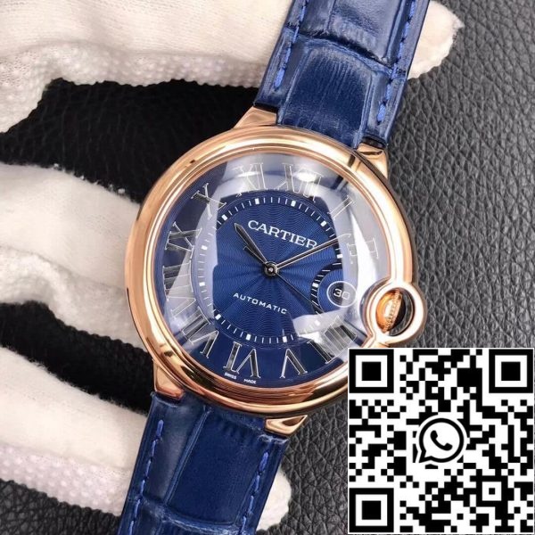 Ballon Bleu De Cartier 42MM WGBB0036 1 1 Най-доброто издание V6 Factory Rose Gold САЩ Реплика часовник 9901 Ballon Bleu De Cartier 42MM WGBB0036 1: 1 Най-доброто издание V6 Factory Rose Gold