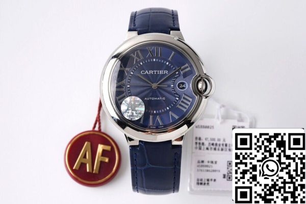 Ballon Bleu De Cartier 42MM WSBB0027 1 1 Mejor Edición AF Factory Esfera Azul US Reloj Replica 9022 Ballon Bleu De Cartier 42MM WSBB0027 1 1 Mejor Edición AF Factory Esfera Azul