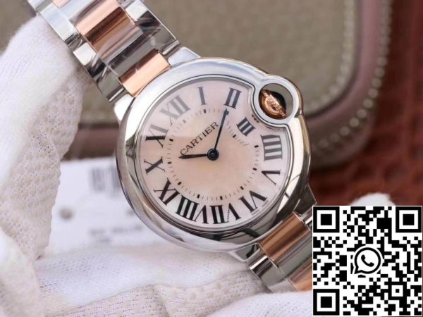 Ballon Bleu De Cartier Dames 33MM W69201 V6 Factory 1 1 Best Edition Swiss ETA076 US Replica Watch 1408 Ballon Bleu De Cartier Dames 33MM W69201 V6 Factory 1 1 Best Edition Swiss ETA076