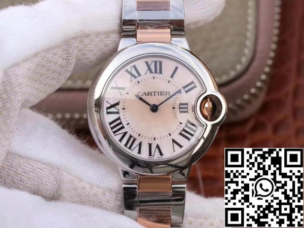 Ballon Bleu De Cartier Ladies 33MM W69201 V6 Factory 1 1 Best Edition Swiss ETA076 US Replica Watch 7656 Ballon Bleu De Cartier Ladies 33MM W69201 V6 Factory 1:1 Best Edition Swiss ETA076