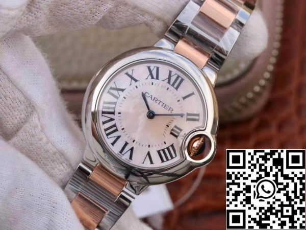 Ballon Bleu De Cartier Ladies 33MM W69201 V6 Factory 1 1 Best Edition Swiss ETA076 US Replica Watch 8853 Ballon Bleu De Cartier Ladies 33MM W69201 V6 Factory 1:1 Best Edition Swiss ETA076