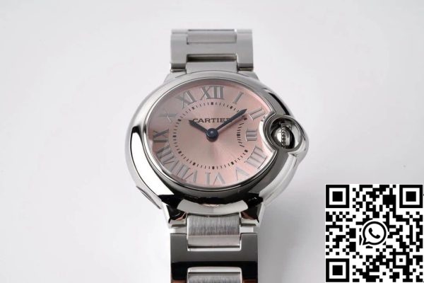 Ballon Bleu De Cartier Кварцевый 28MM W6920038 1 1 Лучшее издание AF Завод Розовый циферблат США Реплика часы 4108 Ballon Bleu De Cartier Кварцевый 28MM W6920038 1:1 Лучшее издание AF Завод Розовый циферблат