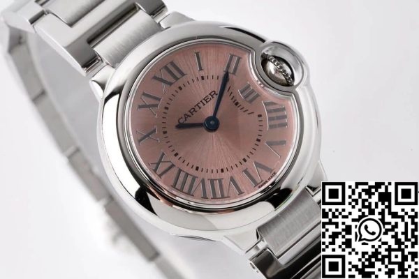 Ballon Bleu De Cartier χαλαζία 28MM W6920038 1 1 Best Edition AF εργοστάσιο ροζ Dial ΗΠΑ Replica ρολόι 7263 Ballon Bleu De Cartier χαλαζία 28MM W6920038 1: 1 Best Edition AF εργοστάσιο ροζ Dial