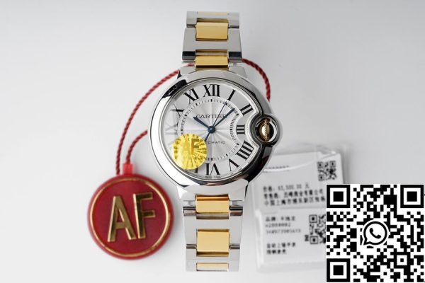 Ballon Bleu De Cartier W2BB0002 33MM 1 1 Най-доброто издание AF Factory White Dial САЩ реплика часовник 988 Ballon Bleu De Cartier W2BB0002 33MM 1: 1 Най-доброто издание AF Factory White Dial