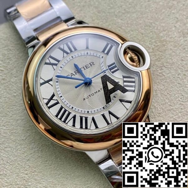 Ballon Bleu De Cartier W2BB0023 33MM 1 1 Best Edition V6 Factory Rose Gold US Replica Klocka 624 Ballon Bleu De Cartier W2BB0023 33MM 1:1 Best Edition V6 Factory Rose Gold