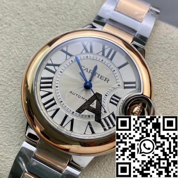 Ballon Bleu De Cartier W2BB0023 33MM 1 1 Best Edition V6 Factory Rose Gold US Replica Watch 9209 Ballon Bleu De Cartier W2BB0023 33MM 1:1 Best Edition V6 Factory Rose Gold