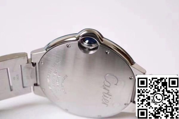 Ballon Bleu De Cartier W69012Z4 1 1 Най-доброто издание V6 фабрика сребърен циферблат САЩ реплика часовник 8818 Ballon Bleu De Cartier W69012Z4 1: 1 Най-доброто издание V6 фабрика сребърен циферблат