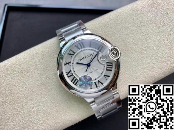 Ballon Bleu De Cartier W69012Z4 42MM 1 1 Best Edition AF Factory Silver White Dial US Replica óra 3001 Ballon Bleu De Cartier W69012Z4 42MM 1 1:1 Best Edition AF Factory Silver White Dial