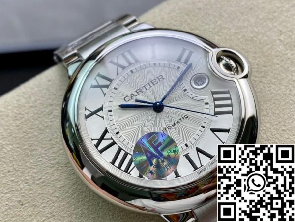 Ballon Bleu De Cartier W69012Z4 42MM 1 1 Mejor Edición AF Factory Plata Esfera Blanca US Reloj Replica 4534 Ballon Bleu De Cartier W69012Z4 42MM 1 1 Mejor Edición AF Factory Plata Esfera Blanca