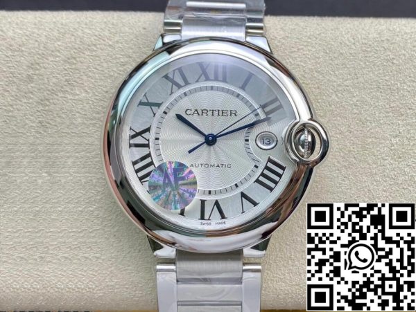 Ballon Bleu De Cartier W69012Z4 42MM 1 1 Mejor Edición AF Factory Plata Esfera Blanca US Reloj Replica 6666 Ballon Bleu De Cartier W69012Z4 42MM 1 1 Mejor Edición AF Factory Plata Esfera Blanca