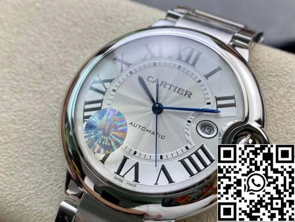 Ballon Bleu De Cartier W69012Z4 42MM 1 1 Best Edition AF Factory Silver White Dial US Replica óra 9276 Ballon Bleu De Cartier W69012Z4 42MM 1 1:1 Best Edition AF Factory Silver White Dial