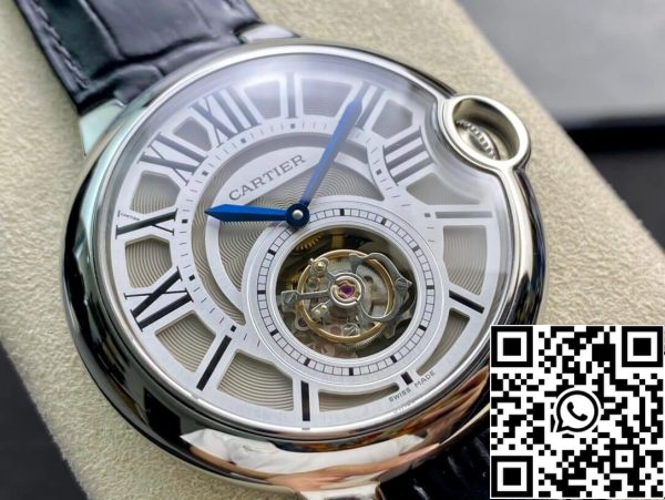 Ballon Bleu De Cartier W6920021 1 1 Best Edition BBR Factory Tourbillon Dial Американская копия часов 3107 Ballon Bleu De Cartier W6920021 1:1 Best Edition BBR Factory Tourbillon Dial